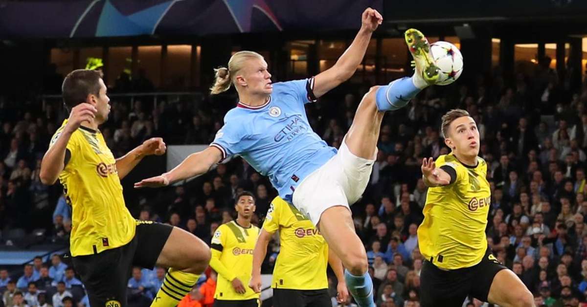 Tendangan Erling Haaland di lapangan yang membawa kemenangan