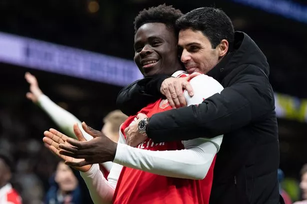 Jenius Bola Untuk hobimu | Arteta senang Saka rayakan gol comeback Arsenal bersama Wilson